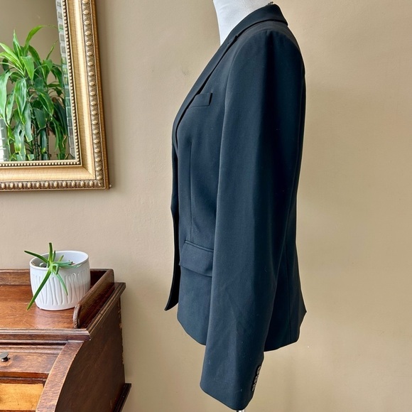 J. Crew Dover Blazer Double Breasted Black Size 4 - Picture 6 of 13